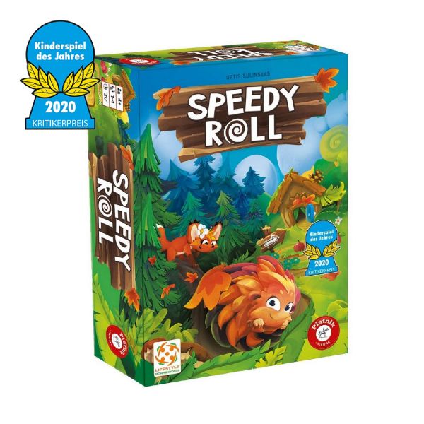 PIATNIK 7168 - Kinderspiel - Speedy Roll - Kinderspiel des Jahres 2020