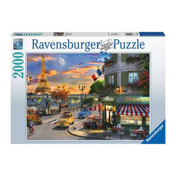 RAVENSBURGER 16716 - Puzzle - Romantische Abendstunde in Paris, 2000 Teile