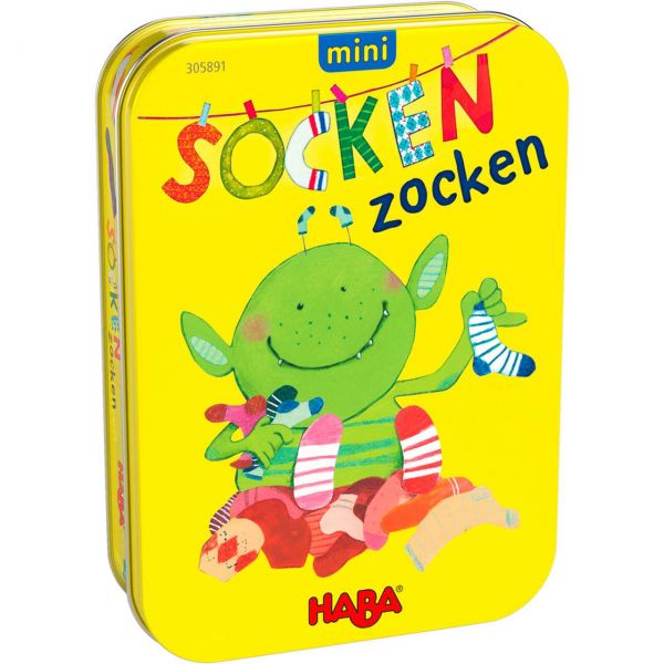 HABA 305891 - Kinderspiel - Socken zocken mini
