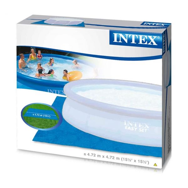 INTEX 28048 - Poolzubehör - Bodenplane für Pools, 472x472cm