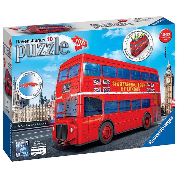 RAVENSBURGER 12534 - Puzzle - London Bus, 216 Teile