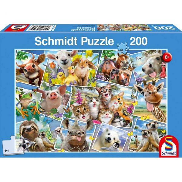 SCHMIDT 56294 - Puzzle - Tierische Selfies, 200 Teile