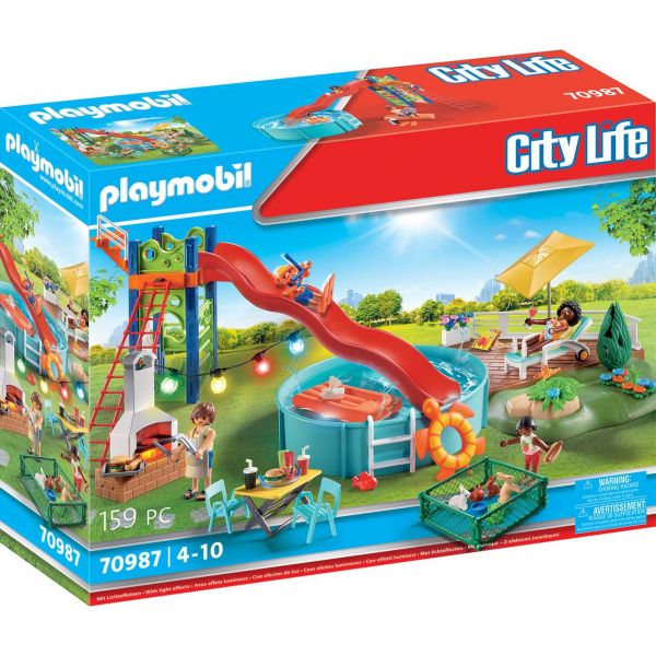 PLAYMOBIL 70987 - City Life - Poolparty mit Rutsche