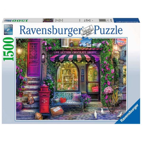 RAVENSBURGER 17136 - Puzzle - Liebesbriefe und Schokolade, 1500 Teile