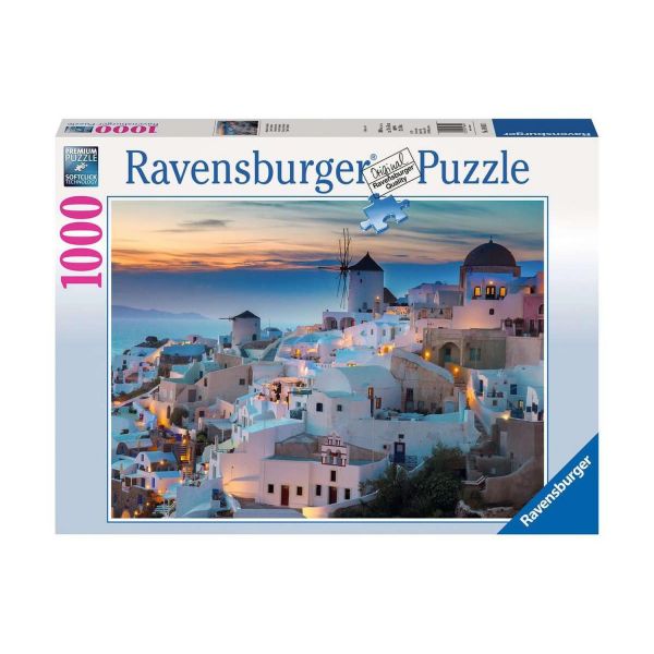 RAVENSBURGER 19611 - Puzzle - Abend in Santorini, 1000 Teile