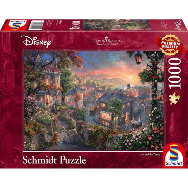 SCHMIDT 59490 - Puzzle - Disney Susi und Strolch, 1000 Teile