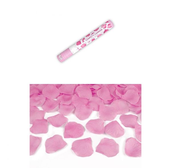 Konfetti Kanone Rosenblätter Pink 40cm