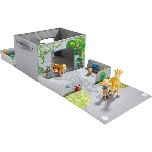 HABA 305655 - Little Friends - Spielset und Aufbewahrungsbox Im Zoo
