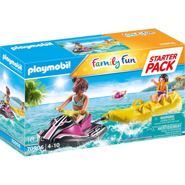 PLAYMOBIL 70906 - Family Fun - Starter Pack Wasserscooter mit Bananenboot