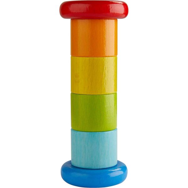 HABA 304817 - Klangspielzeug - Regenmacher Farbenfroh
