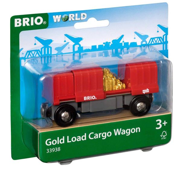 BRIO 33938 - Bahn - Container Goldwaggon