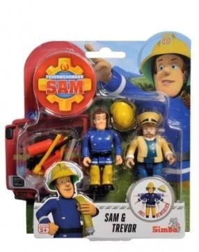 SIMBA 109251043 - Feuerwehrmann Sam - Doppelpack, Sam und Trevor