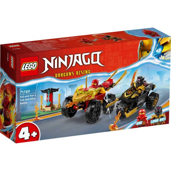 LEGO 71789 - NINJAGO - Verfolgungsjagd mit Kais Flitzer und Ras&#039; Motorrad