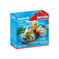 PLAYMOBIL 71205 - City Action Rettung - Notarzt-Motorrad mit Blinklicht