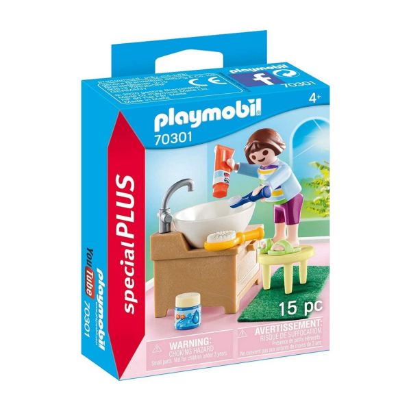 PLAYMOBIL 70301 - Special Plus - Mädchen beim Zähneputzen