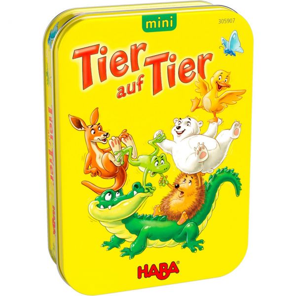 HABA 305907 - Kinderspiel - Tier auf Tier mini