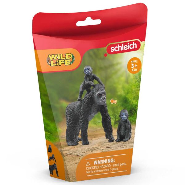 SCHLEICH 42601 - Wild Life - Flachland Gorilla Familie