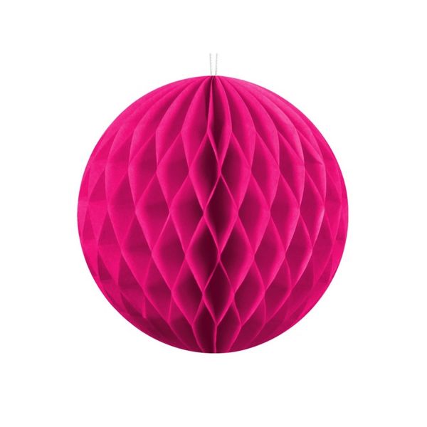 PD KB10-006 - Geburtstag &amp; Party - Wabenball Dunkles Pink, 10 cm