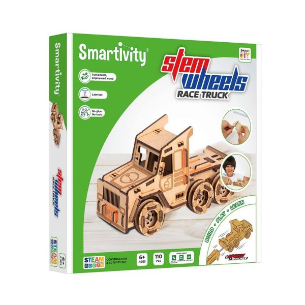 SMARTIVITY 002 - Konstruktionsspielzeug - Race Truck, 110 Teile