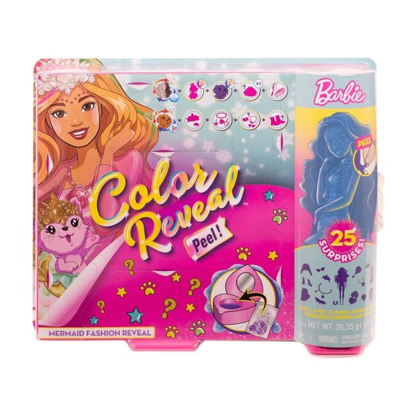 MATTEL GVX93 - Barbie Color Reveal - Fantasy Fashion Meerjungfrau, Puppe &amp; Haustier