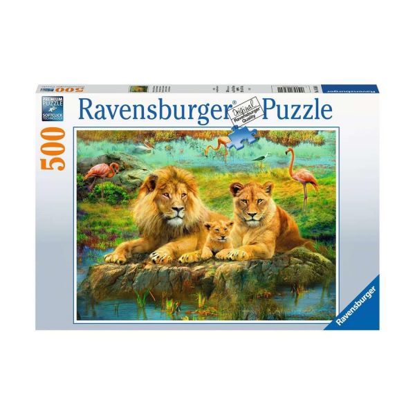 RAVENSBURGER 16584 - Puzzle - Löwen in der Savanne, 500 Teile