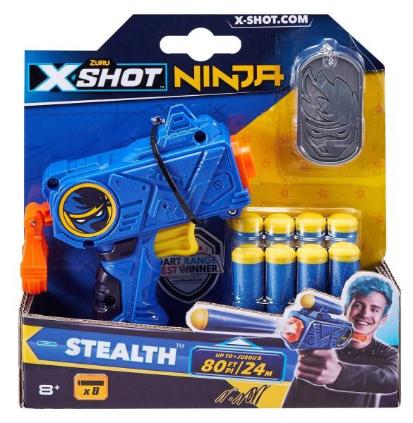 ZURU 36317 - X-Shot Ninja - Stealth Blaster, mit 8 Darts