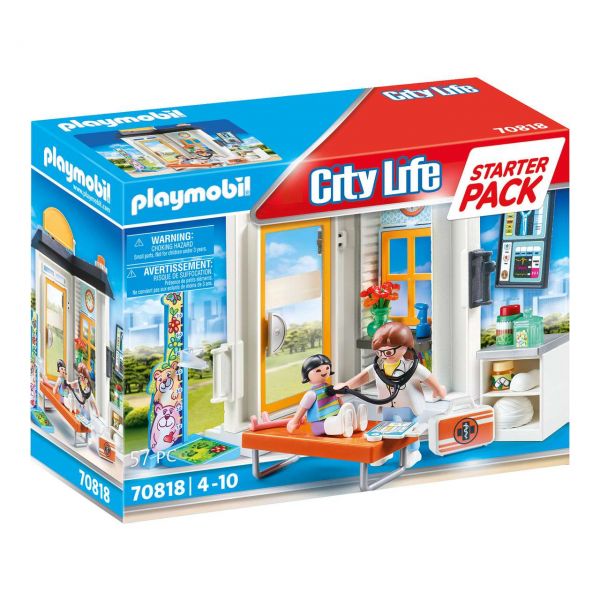 PLAYMOBIL 70818 - City Life - Kinderärztin, Starter Pack
