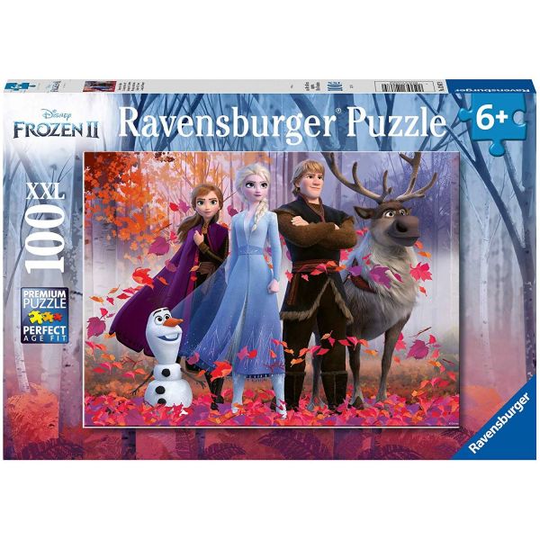 RAVENSBURGER 12867 - XXL Puzzle - Frozen 2, Magie des Waldes, 100T
