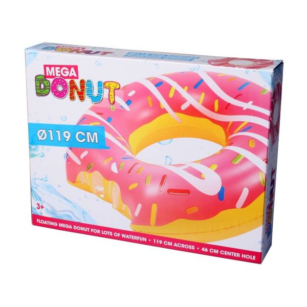 Otto Simon 7781111 - Schwimmreifen - Donut pink mit Biss, 119 cm