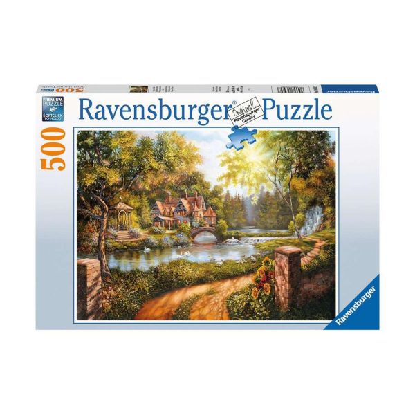 RAVENSBURGER 16582 - Puzzle - Cottage am Fluss, 500 Teile