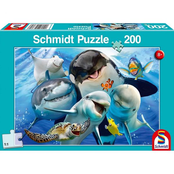 SCHMIDT 56360 - Puzzle - Unterwasser-Freunde, 200 Teile