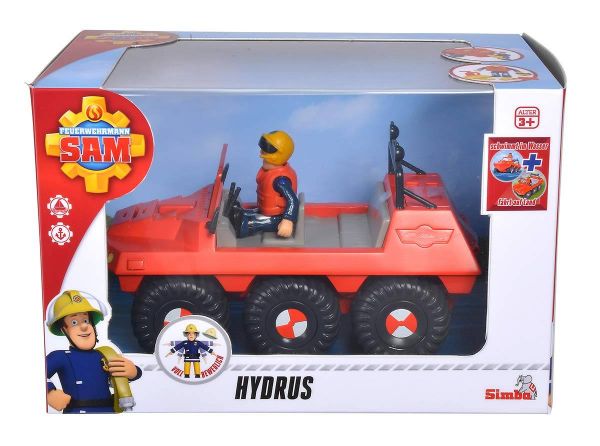 SIMBA 109251051 - Feuerwehrmann Sam - Hydrus mit Figur, SAM
