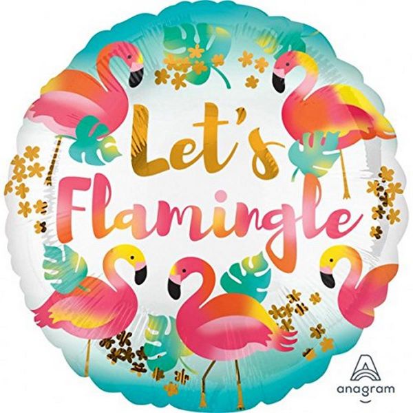 AMSCAN 3712101 - Folienballon - Flamingo Sommer, bunt
