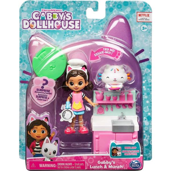 Spin Master 45606 - Gabbys Dollhouse - Cattivity Pack, Gabby&#039;s Lunch And Munch