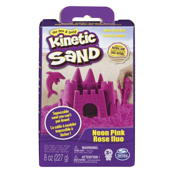 Spin Master 12496 - Kinetic Sand - Sand Pack Neon Pink, 226g