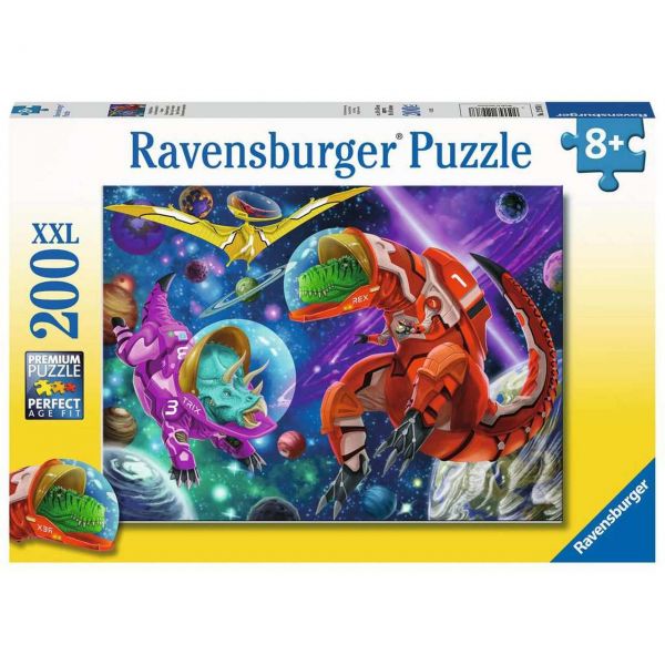 RAVENSBURGER 12976 - Puzzle - Weltall Dinos, 200 Teile XXL