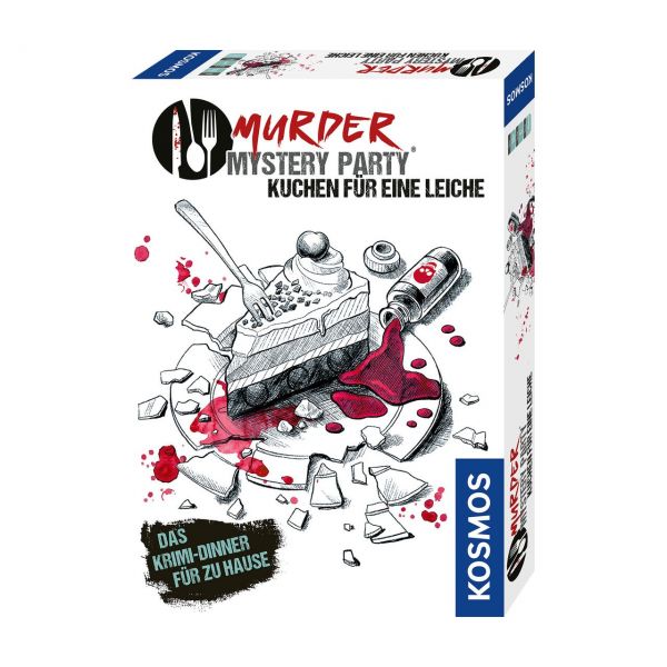 KOSMOS 682125 - Gesellschaftsspiel - Murder Mystery Party, Kuchen für eine Leiche
