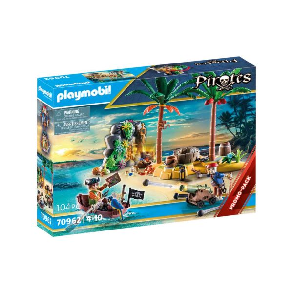 PLAYMOBIL 70962 - Pirates - Piratenschatzinsel mit Skelett