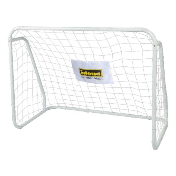 IDENA 40099 - Gartenspielzeug - Fußballtor aus Metall mit Netz, 124x96cm