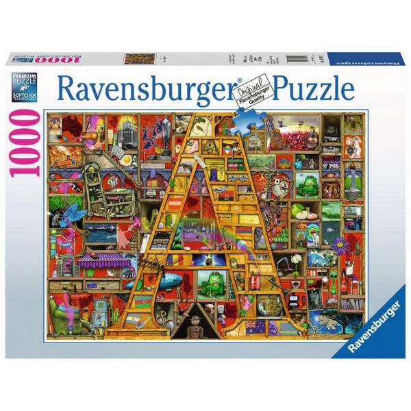 RAVENSBURGER 19891 - Puzzle - Awesome Alphabet &quot;A&quot;, 1000 Teile