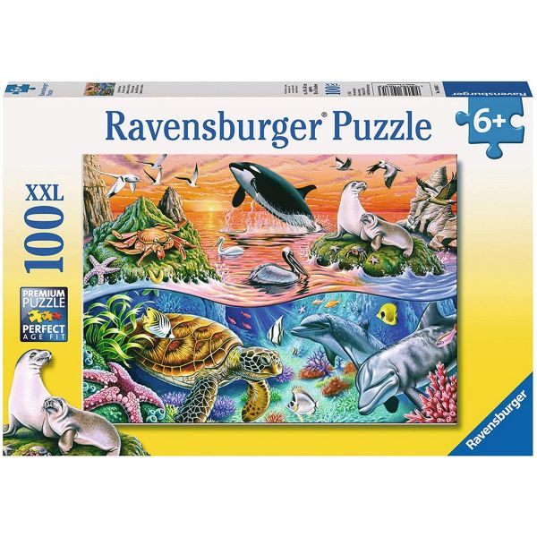 RAVENSBURGER 10681 - Puzzle - Bunter Ozean - XXL,100 Teile