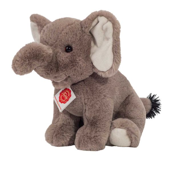 Teddy Hermann 907435 - Kuscheltier - Elefant sitzend, 25cm