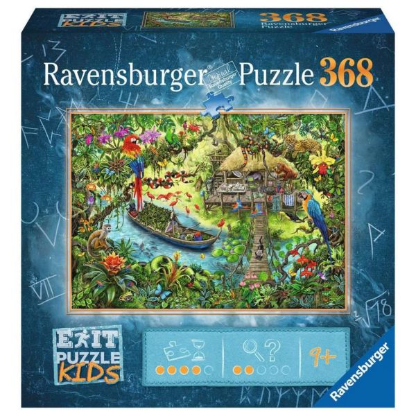 RAVENSBURGER 12924 - Puzzle - Exit Kids: Die Dschungelexpedition, 368 Teile