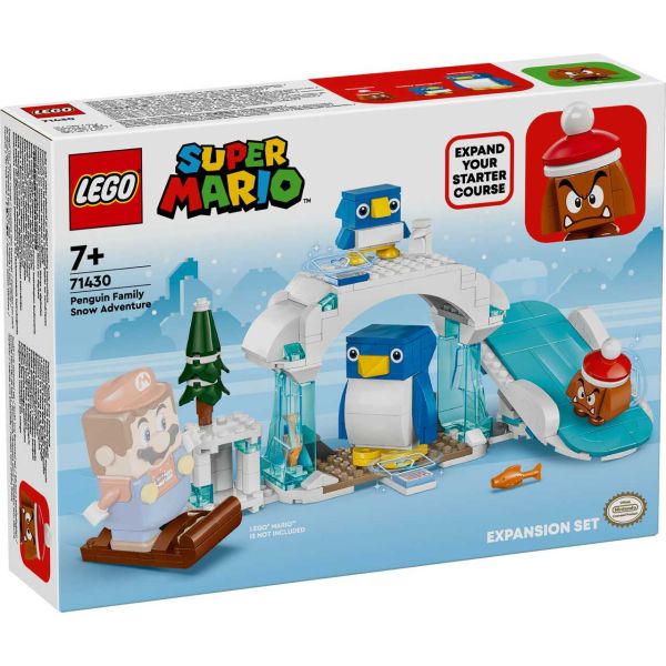 LEGO 71430 - Super Mario™ - Schneeabenteuer mit Familie Pinguin, Erweiterungsset