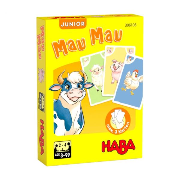 HABA 306106 - Kartenspiel - Mau Mau Junior, Bauernhof
