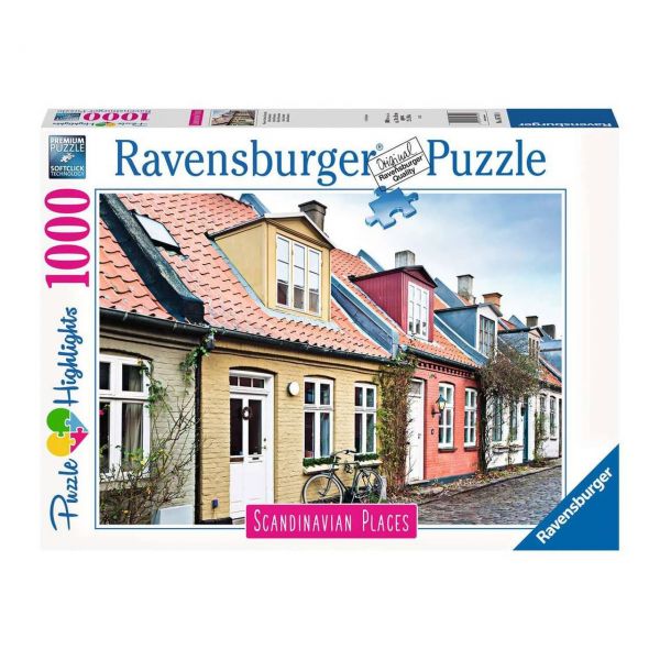 RAVENSBURGER 16741 - Puzzle - Häuser in Aarhus, Dänemark, 1000 Teile