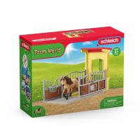SCHLEICH 42609 - Farm World - Ponybox mit Islandpferd Hengst