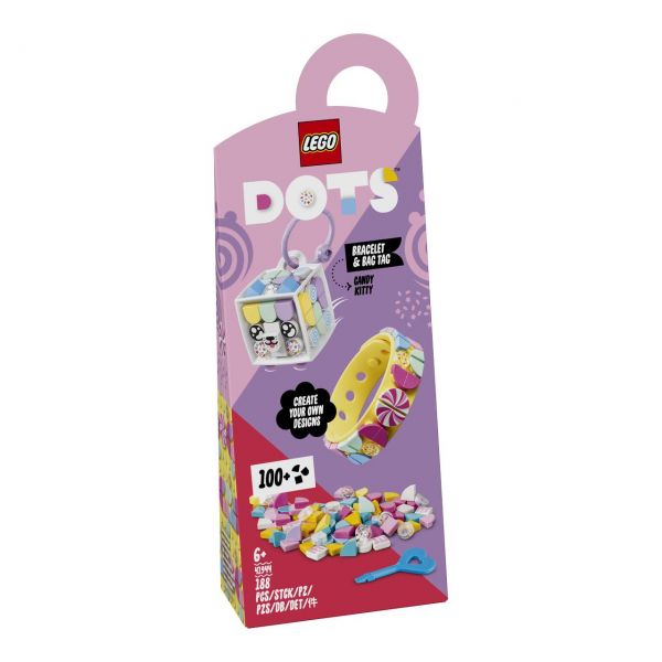 LEGO 41944 - DOTS - Candy Kitty Armband &amp; Taschenanhänger