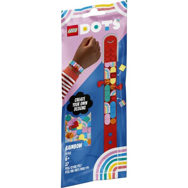 LEGO 41953 - DOTS - Regenbogen Armband mit Anhängern