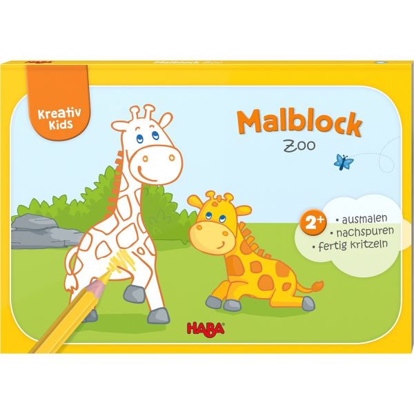 HABA 304441 - Kreativ Kids - Malblock Zoo